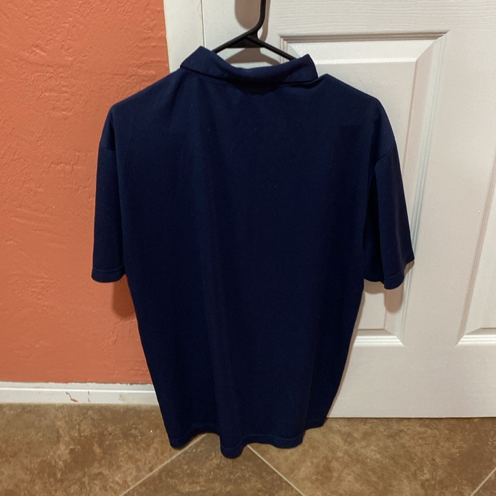 Nike men’s large dri-fit polo. Great condition.  No flaws.  Navy color - Picture 3 of 6
